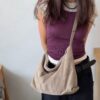 bucks&leather 拉鍊肩背菱角包/小款
