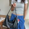 bucks&leather 拉鍊肩背菱角包/小款