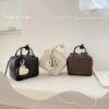 bucks&leather 正方形簡約保齡球迷你包