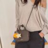 bucks&leather 正方形簡約保齡球迷你包