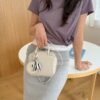 bucks&leather 正方形簡約保齡球迷你包