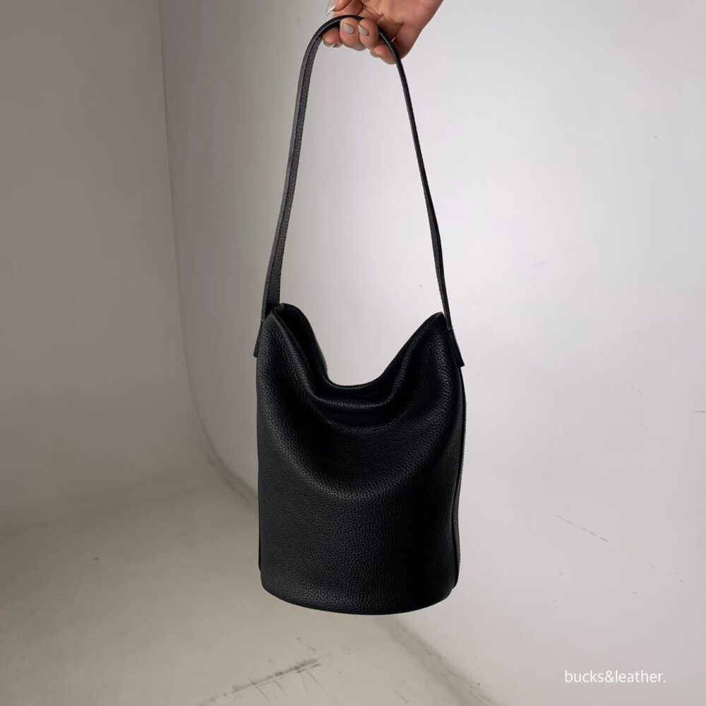 bucks&leather 寬肩帶水桶包