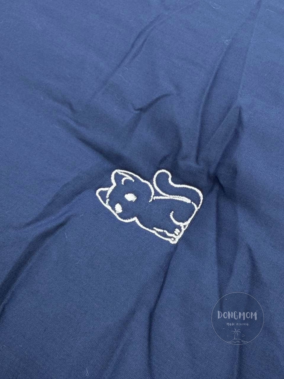 韓國棉被 刺繡貓咪簡約四季被