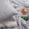 韓國棉被 可愛狗狗印花緞帶四季被