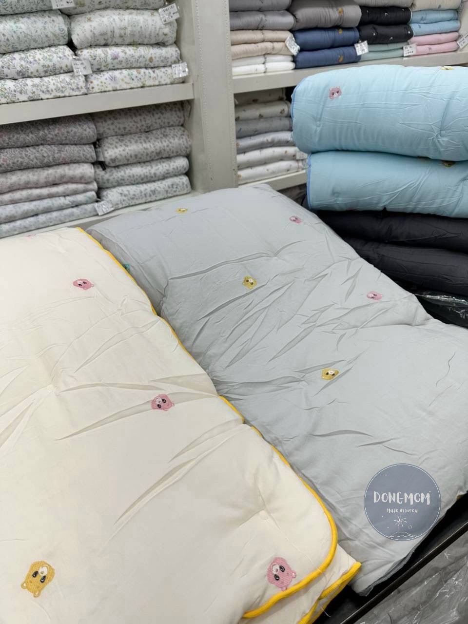 韓國棉被 彩虹熊熊刺繡四季被