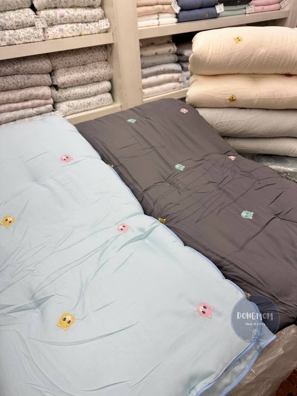 韓國棉被 彩虹熊熊刺繡四季被