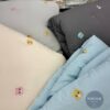 韓國棉被 彩虹熊熊刺繡四季被