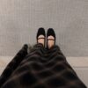 韓國女鞋 秋冬蝴蝶結麂皮平底鞋