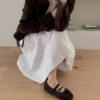 韓國女鞋 秋冬款蝴蝶結麂皮瑪莉珍運動鞋