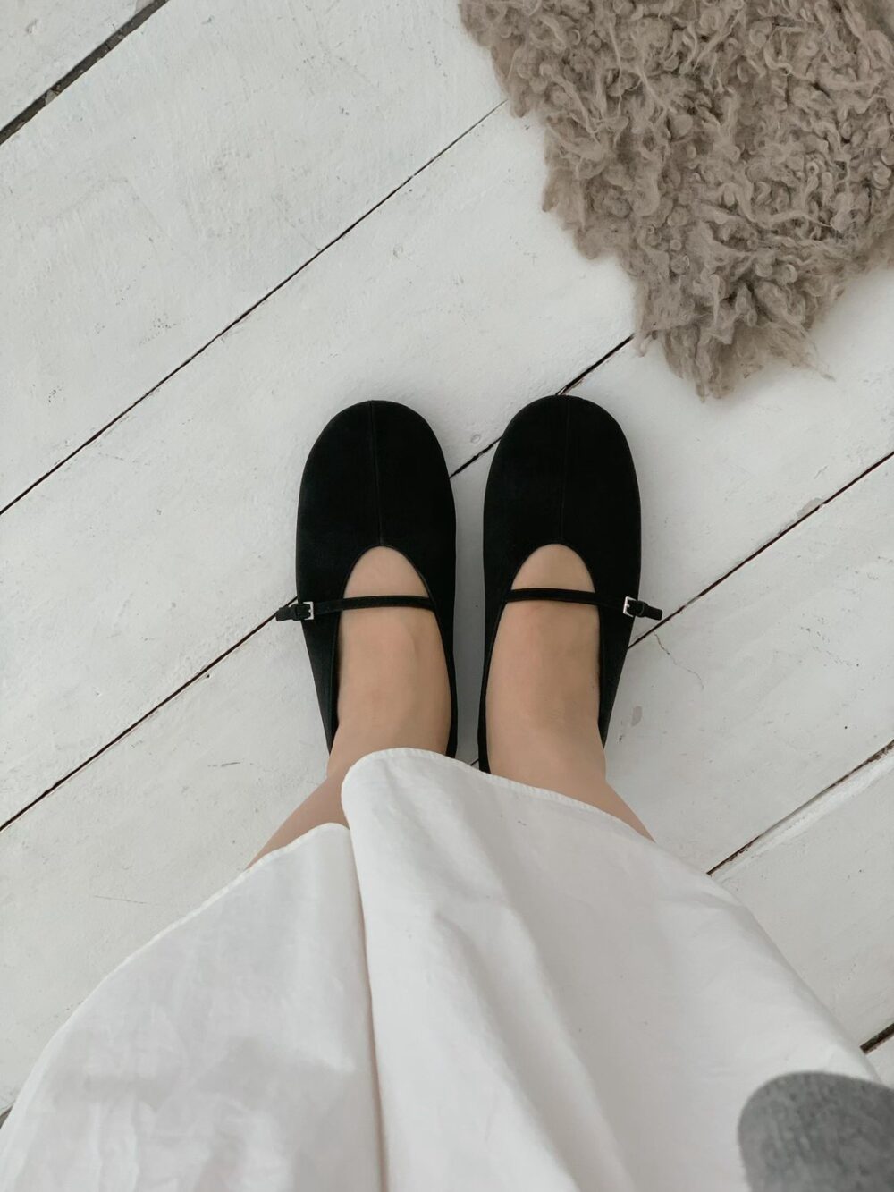 韓國女鞋 圓頭瑪莉珍平底鞋