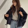 韓國女裝 手工羊毛外套 Handmade