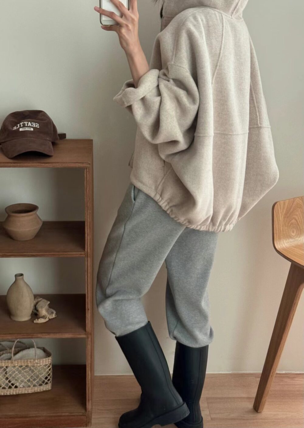 韓國女裝 手工羊毛外套 Handmade