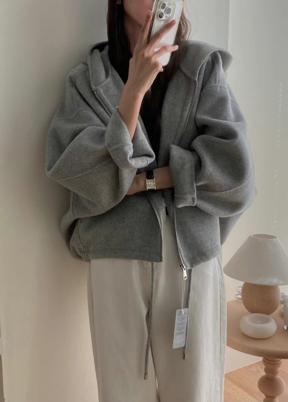 韓國女裝 手工羊毛外套 Handmade