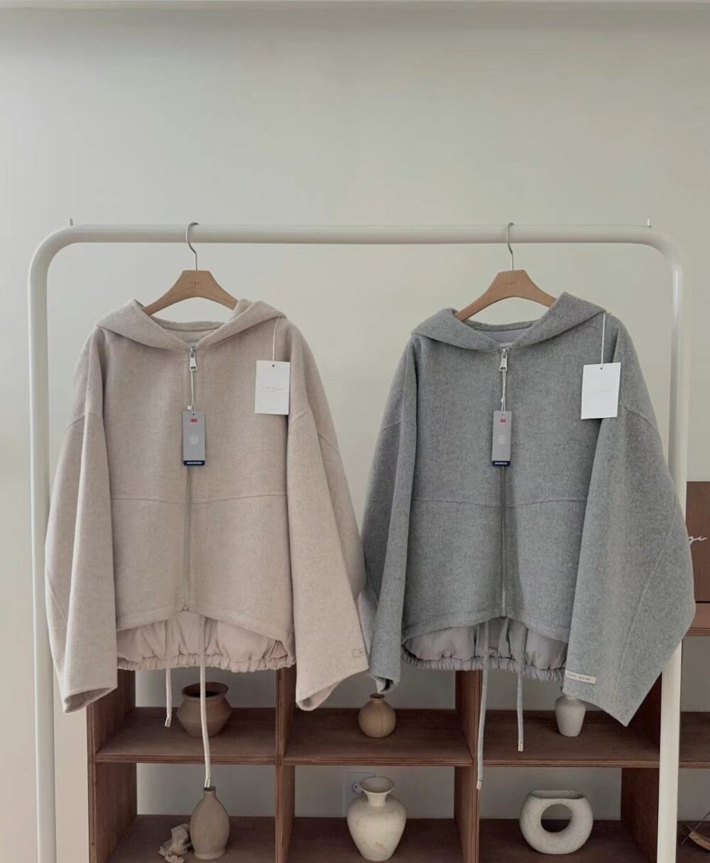 韓國女裝 手工羊毛外套 Handmade