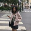韓國女裝 雙面手工羊毛大衣外套