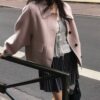 韓國女裝 雙面手工羊毛大衣外套