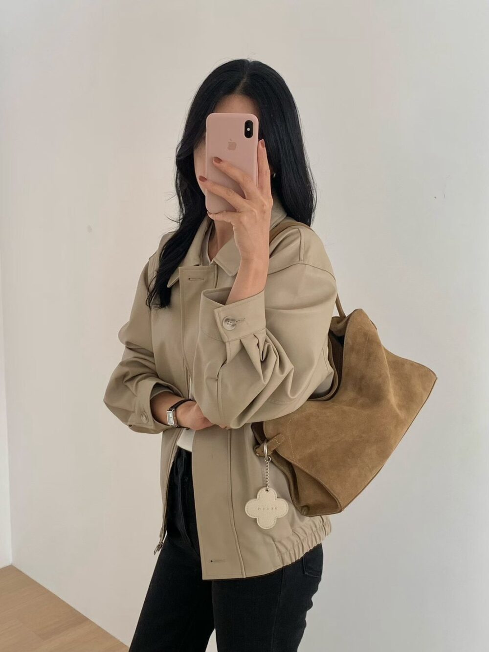 🍂牛麂皮手提包 側背包
