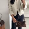 🍂 翻蓋麂皮肩背包