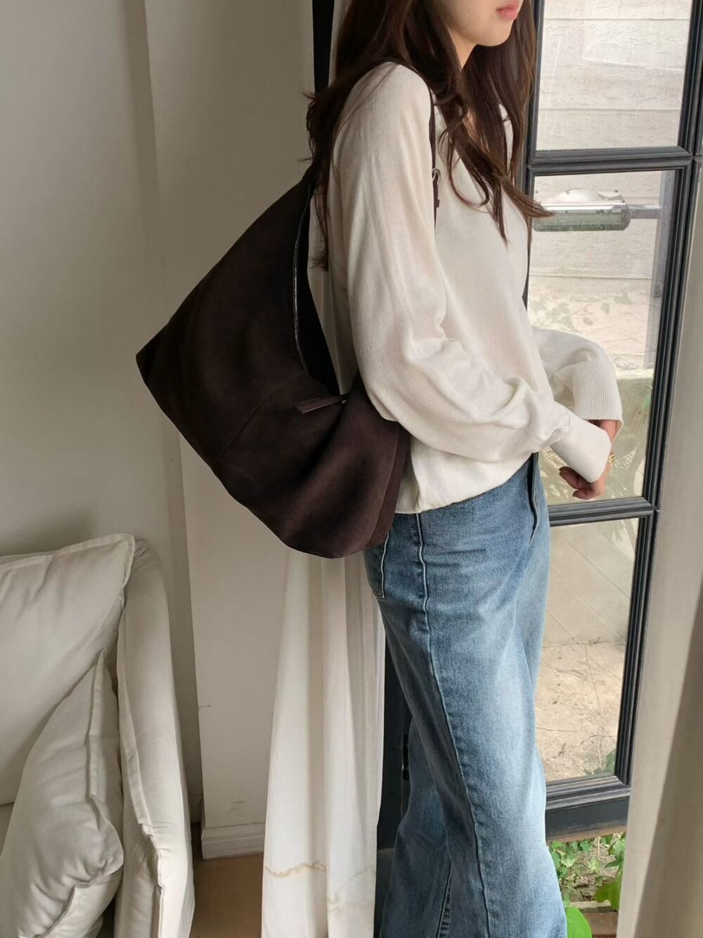 🍂 秋冬隨性麂皮包 肩背包