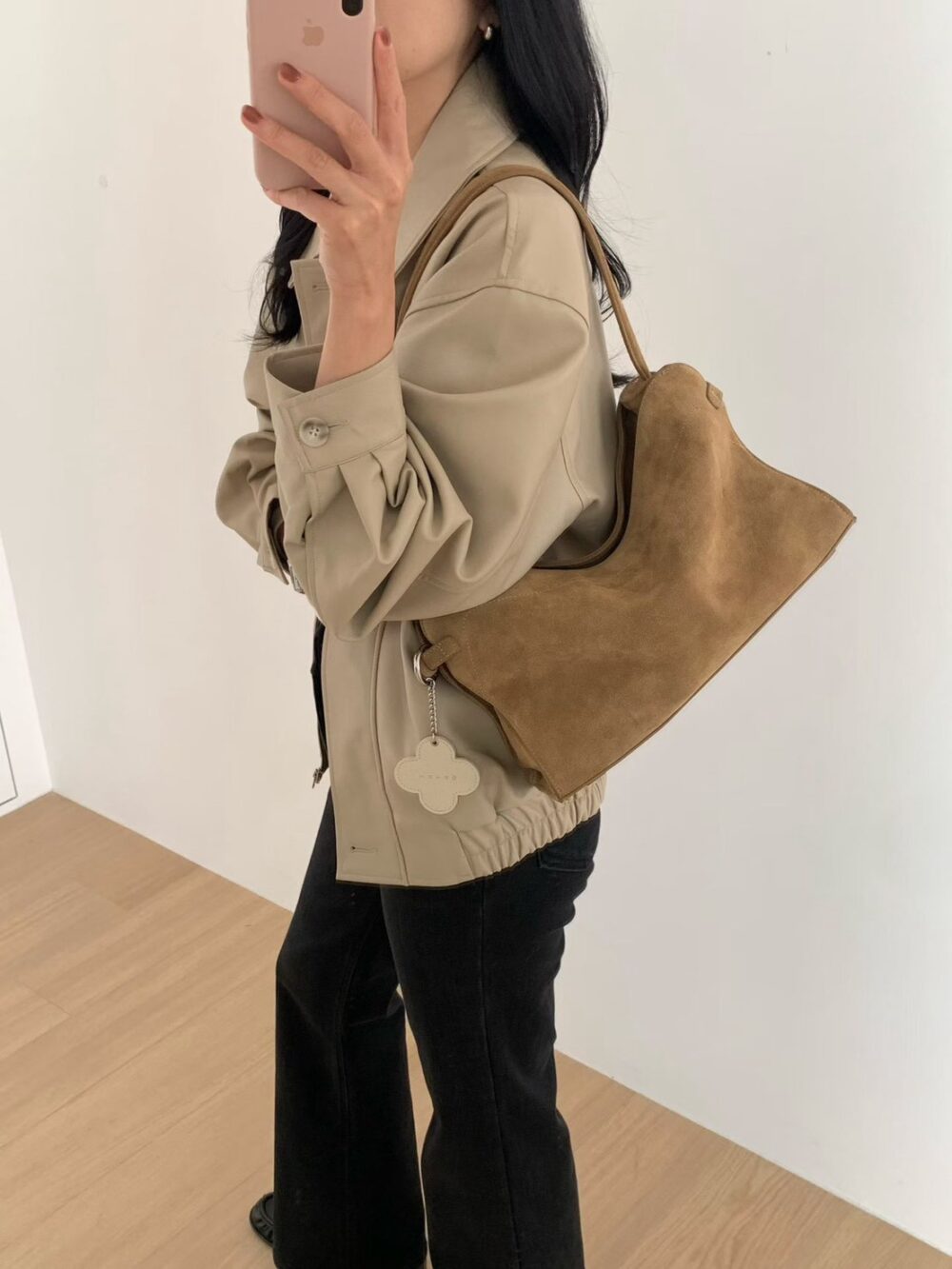 🍂牛麂皮手提包 側背包