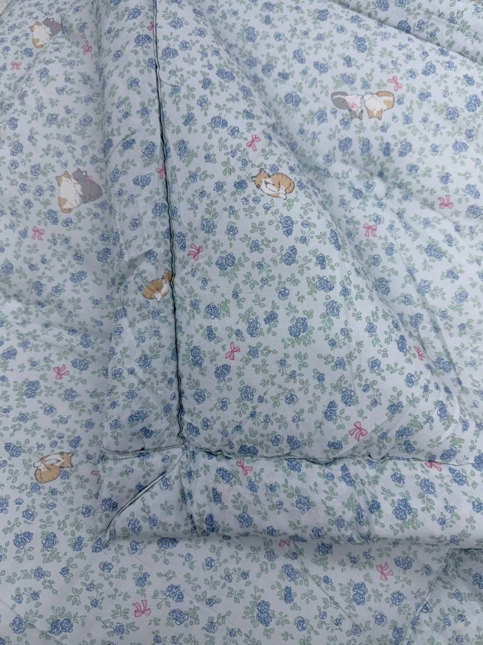 韓國棉被 碎花可愛貓咪四季被