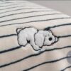 韓國棉被 條紋狗狗薄款毛毯