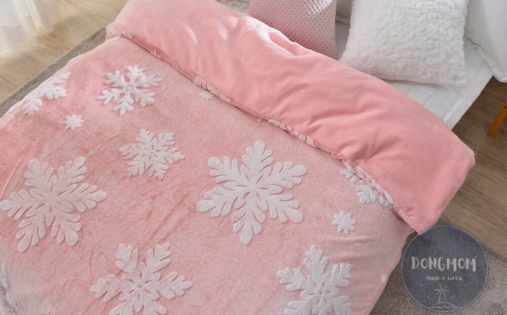 韓國棉被 雪花冬季雙面絨毛被