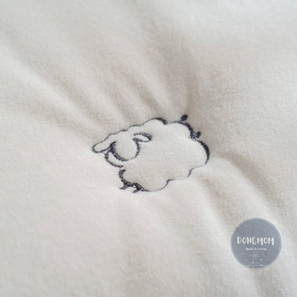 韓國棉被 綿羊小刺繡薄款絨毛被