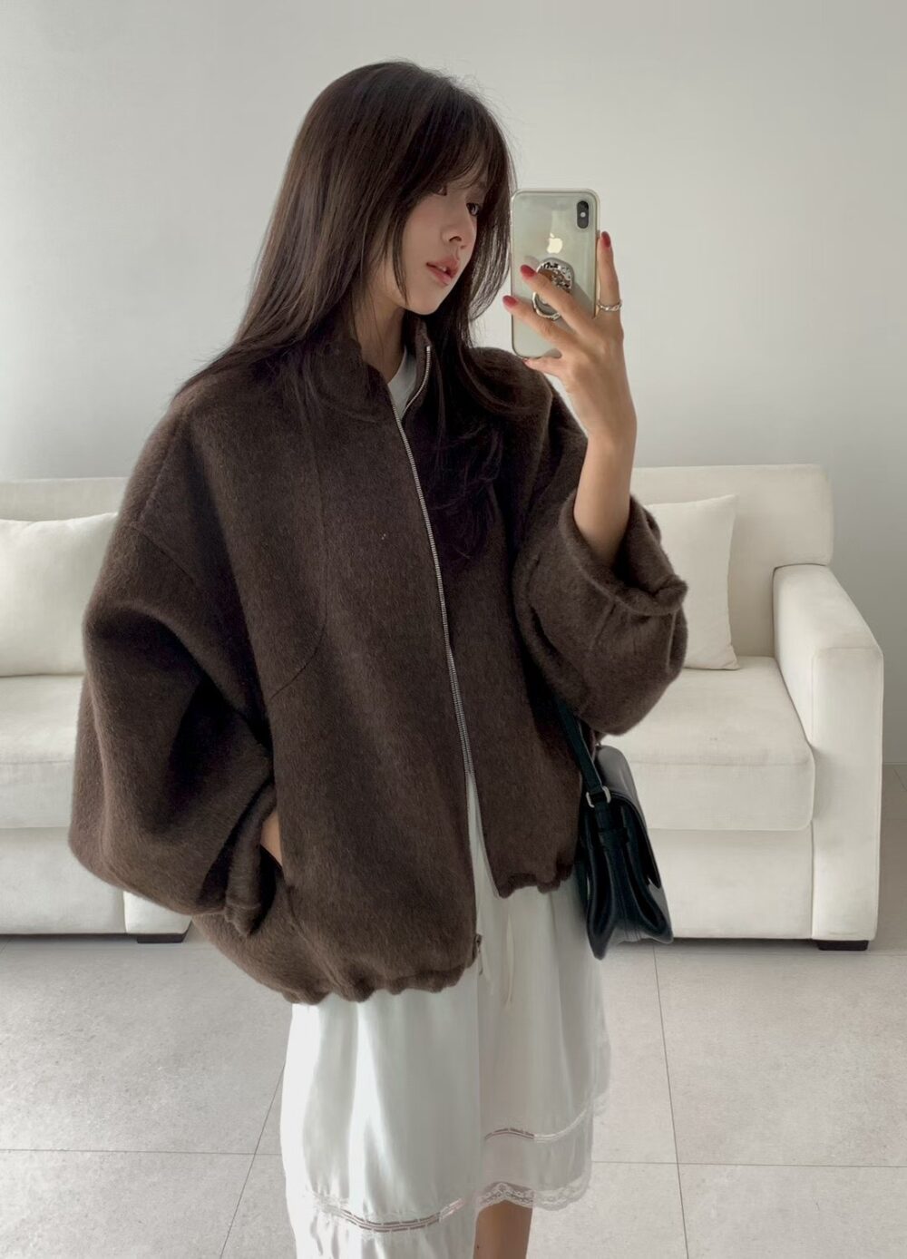 韓國女裝 手工羊毛外套 Handmade