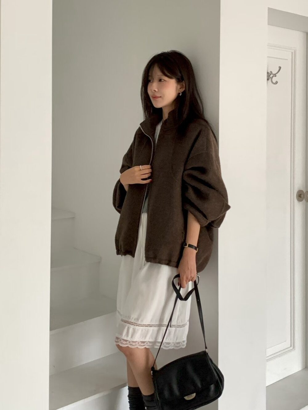 韓國女裝 手工羊毛外套 Handmade