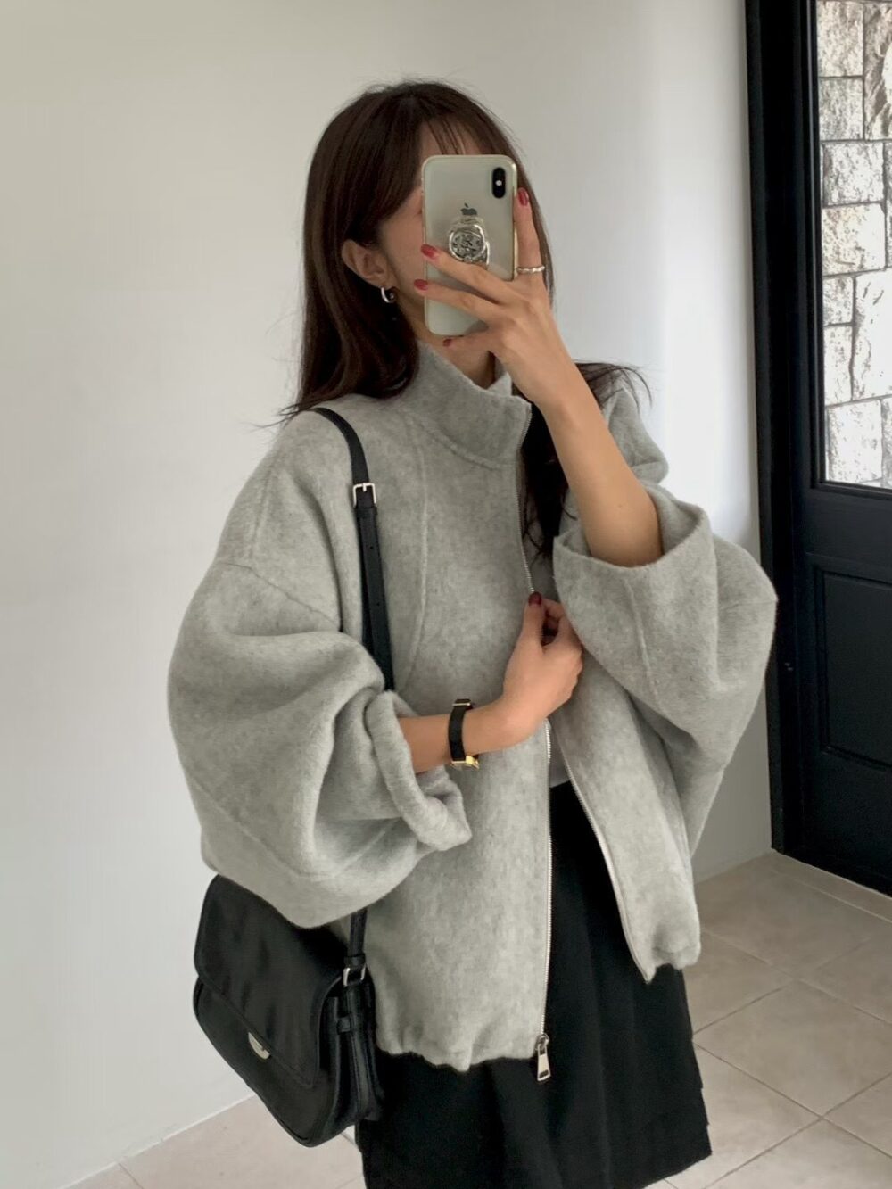 韓國女裝 手工羊毛外套 Handmade
