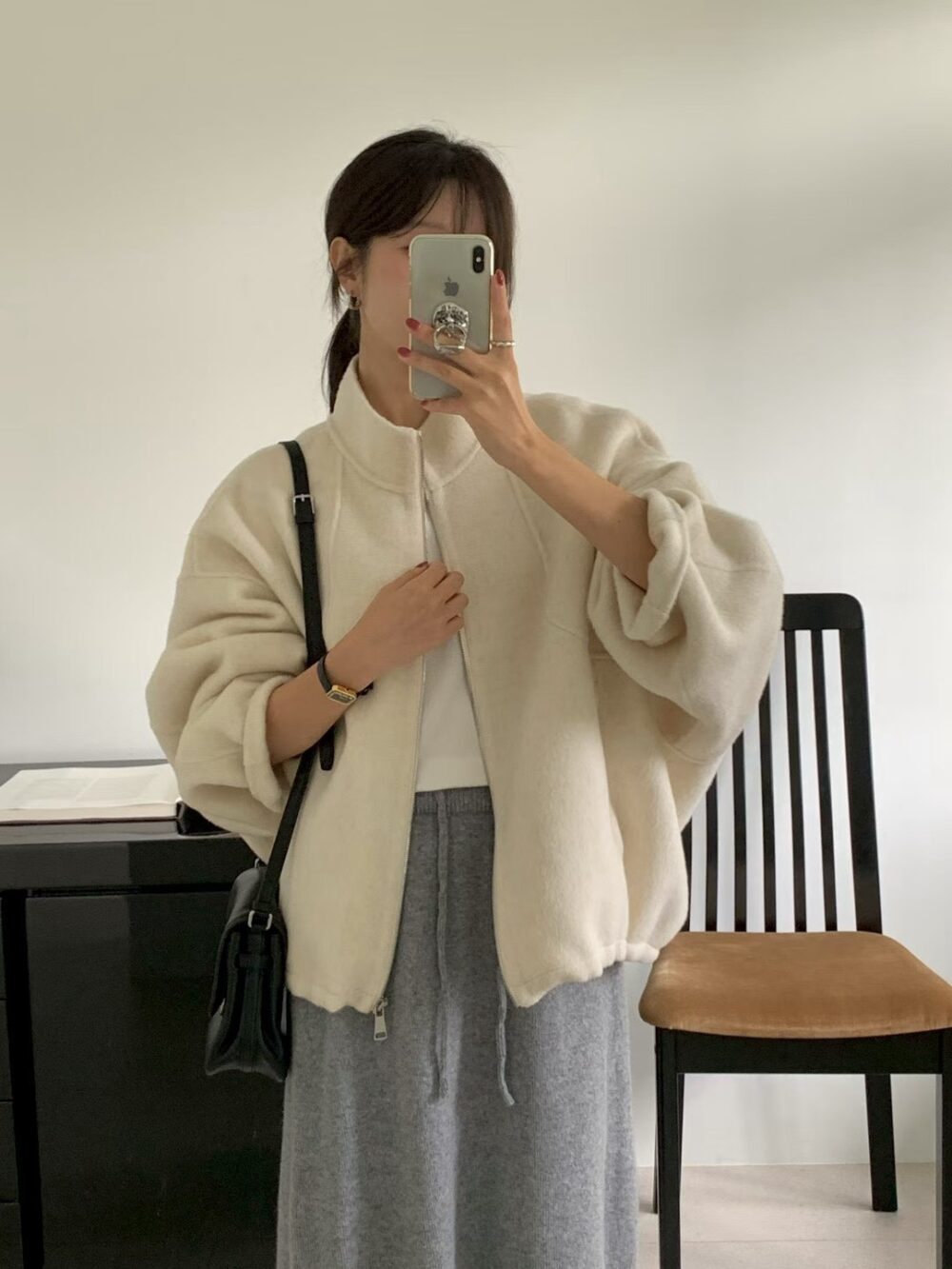 韓國女裝 手工羊毛外套 Handmade