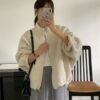 韓國女裝 手工羊毛外套 Handmade