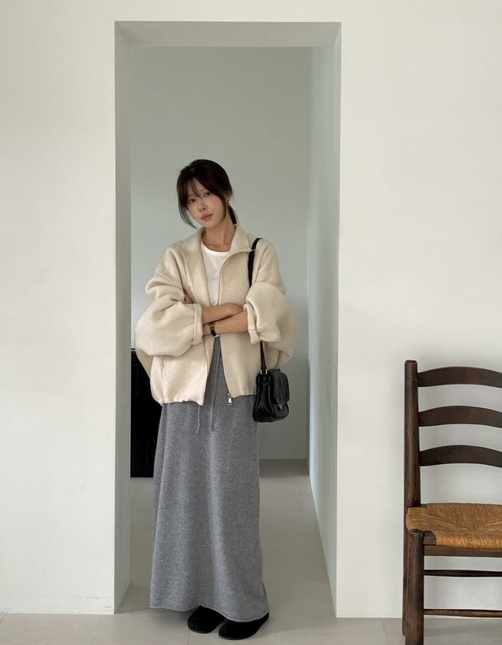 韓國女裝 手工羊毛外套 Handmade