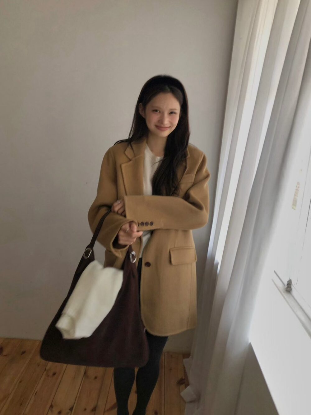 LINE_NOTE_261007_13 韓國女裝 羊絨保暖西裝外套