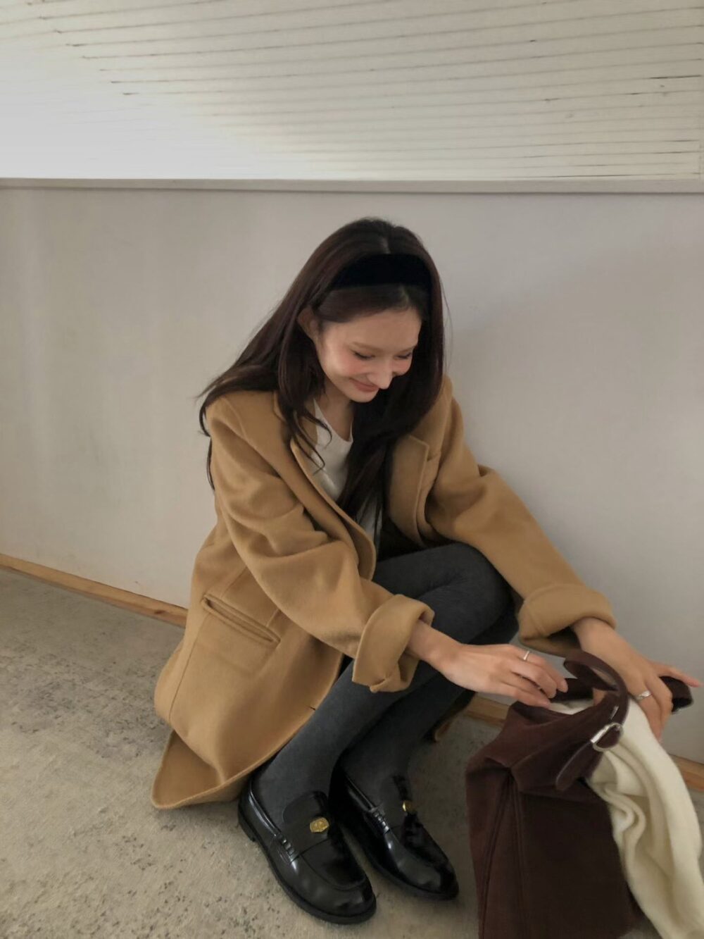 LINE_NOTE_261007_15 韓國女裝 羊絨保暖西裝外套