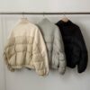 LINE_NOTE_261007_22 韓國女裝 羊駝毛拼接鴨絨外套