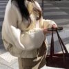 LINE_NOTE_261007_25 韓國女裝 羊駝毛拼接鴨絨外套