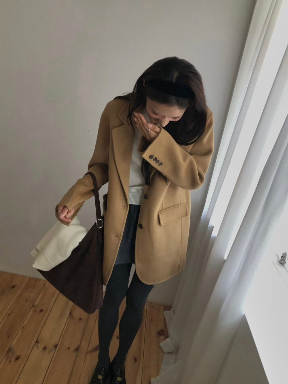 LINE_NOTE_261007_3 韓國女裝 羊絨保暖西裝外套