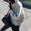LINE_NOTE_261007_32 韓國女裝 羊駝毛拼接鴨絨外套