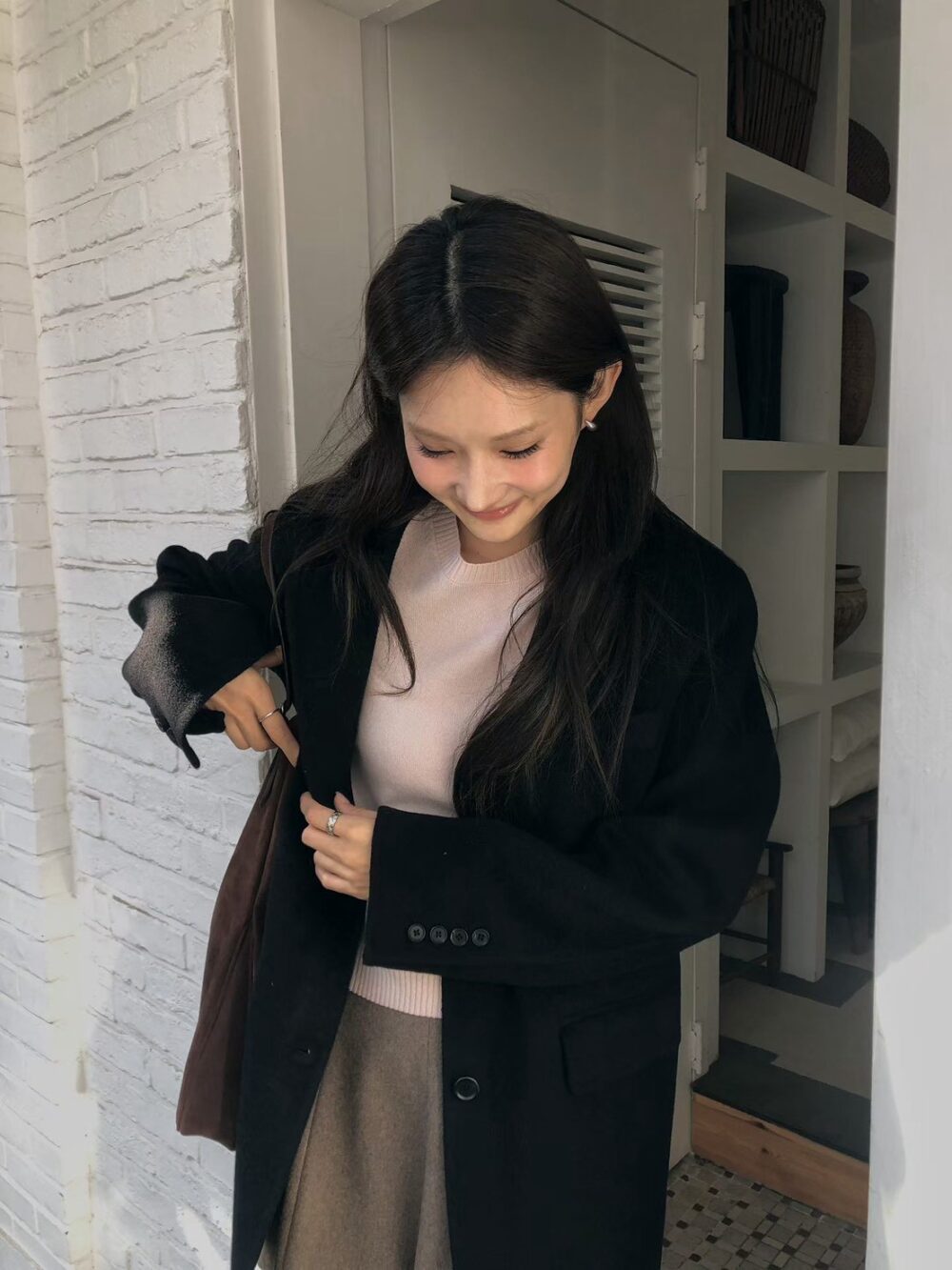 LINE_NOTE_261007_4 韓國女裝 羊絨保暖西裝外套