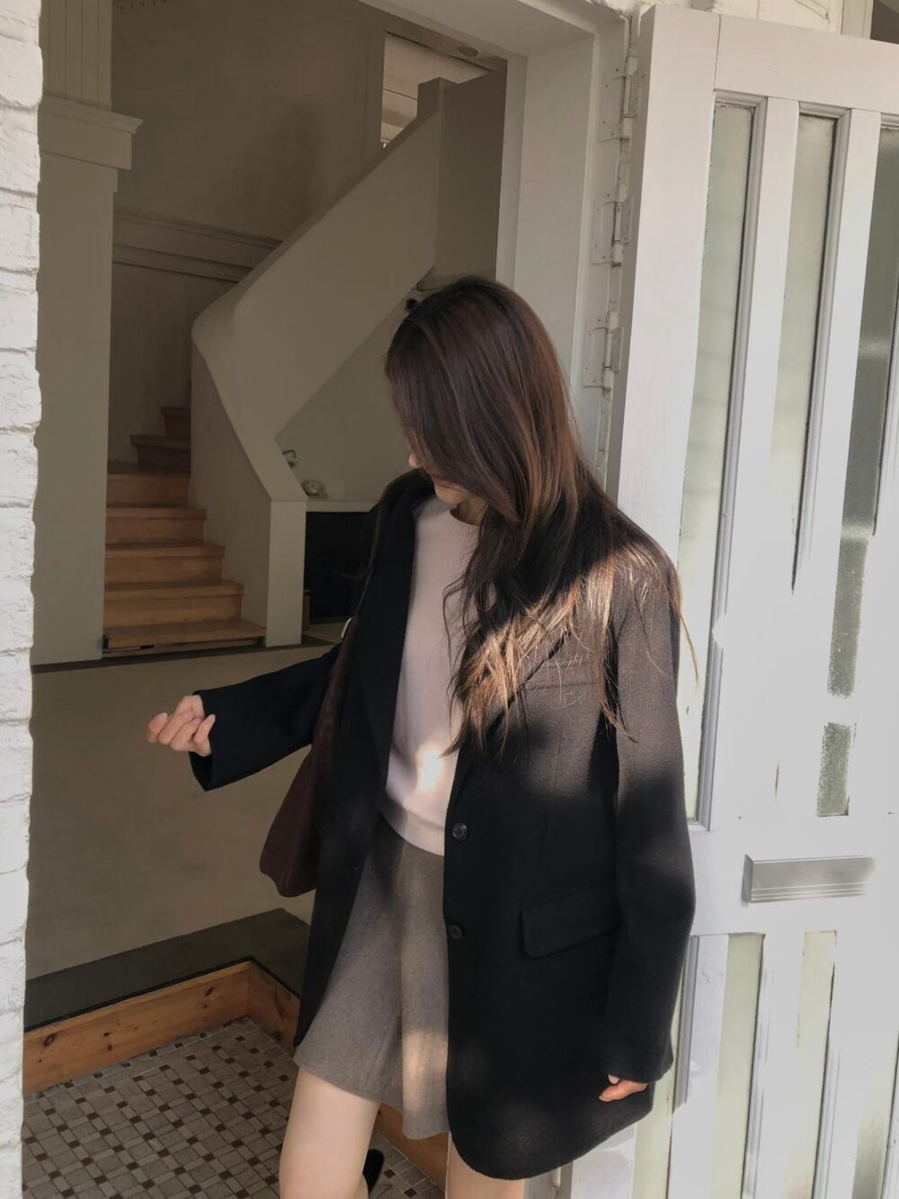 LINE_NOTE_261007_8 韓國女裝 羊絨保暖西裝外套