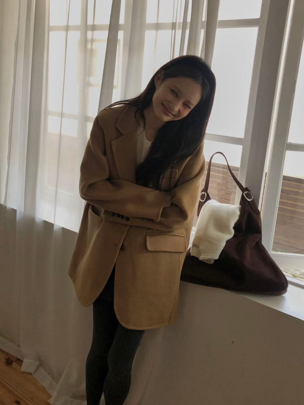 LINE_NOTE_261007_9 韓國女裝 羊絨保暖西裝外套