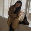 LINE_NOTE_261007_9 韓國女裝 羊絨保暖西裝外套